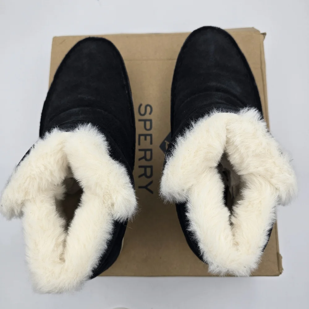 NIB Sperry Moc-Sider Booties, Black, Women's 5.5M - Picture 10 of 16